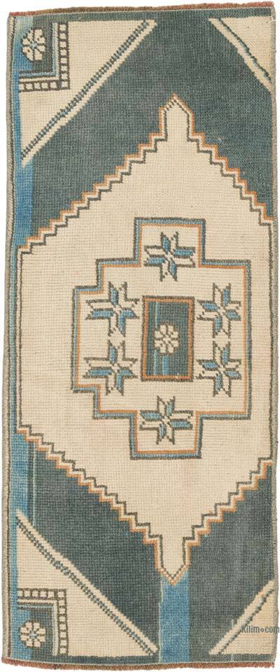 Vintage Turkish Hand-Knotted Rug - 1' 5" x 3' 6" (17" x 42")