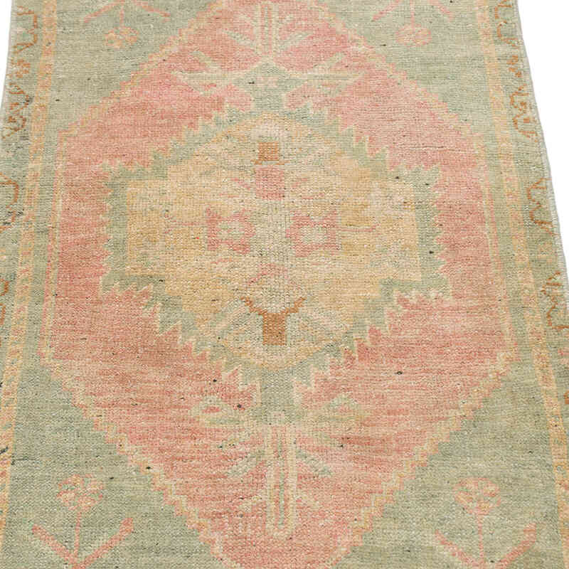Vintage Turkish Hand-Knotted Rug - 1' 7" x 3' 2" (19" x 38") - K0076383