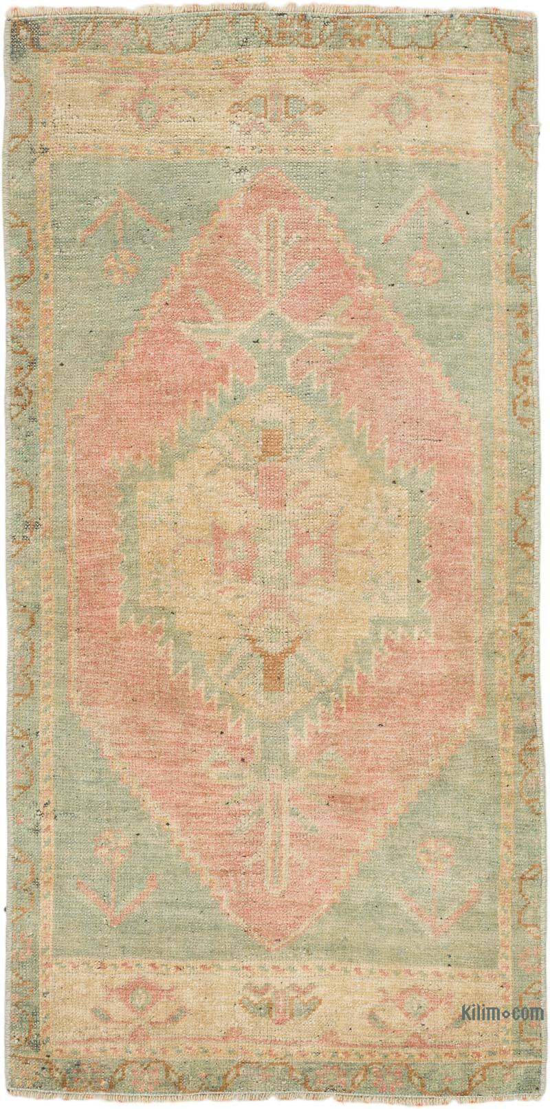 Vintage Turkish Hand-Knotted Rug - 1' 7" x 3' 2" (19" x 38") - K0076383