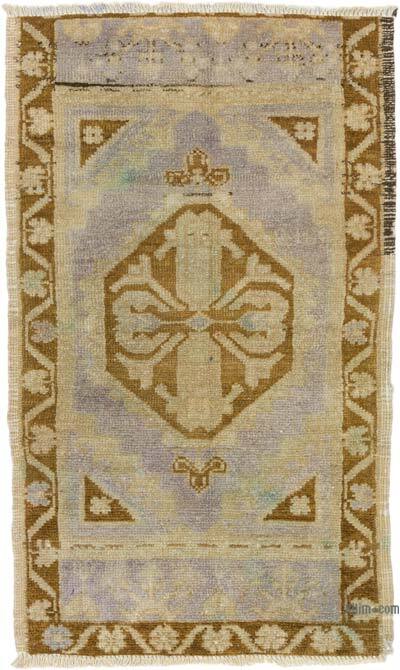 Vintage Turkish Hand-Knotted Rug - 1' 7" x 2' 7" (19" x 31")
