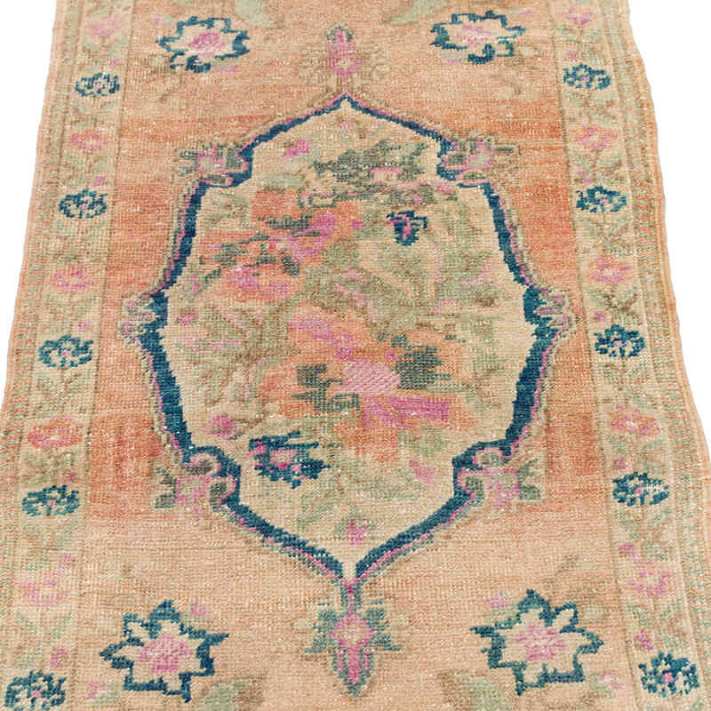 Alfombra Vintage Turca Anudada a Mano - 52 cm x 116 cm - K0076390