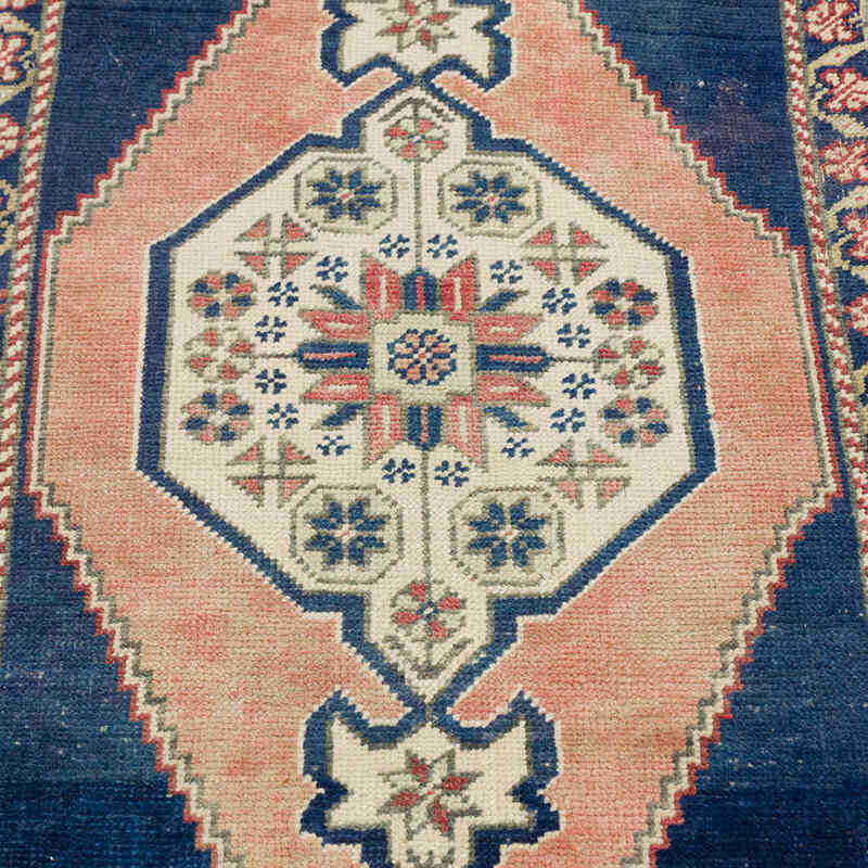 El Dokuma Vintage Halı - 52 cm x 110 cm - K0076401