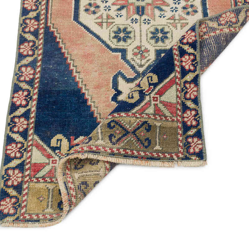 El Dokuma Vintage Halı - 52 cm x 110 cm - K0076401