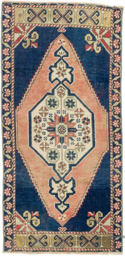 El Dokuma Vintage Halı - 52 cm x 110 cm