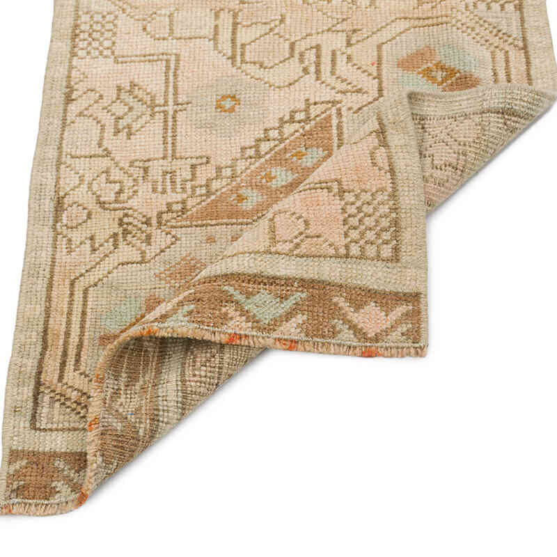 Alfombra Vintage Turca Anudada a Mano - 44 cm x 90 cm - K0076402