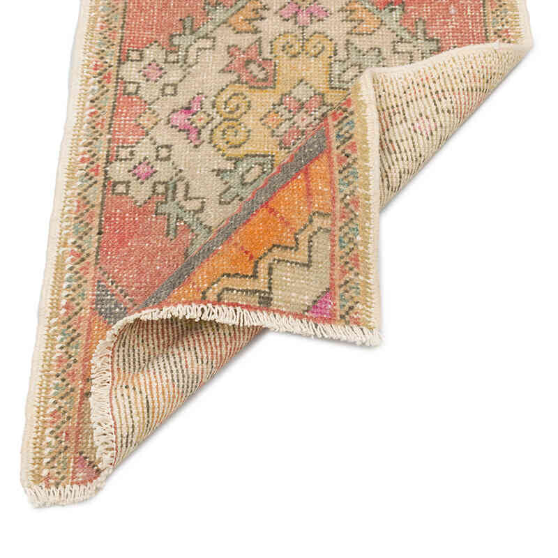 Alfombra Vintage Turca Anudada a Mano - 51 cm x 86 cm - K0076403