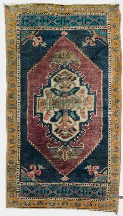 El Dokuma Vintage Halı - 50 cm x 87 cm