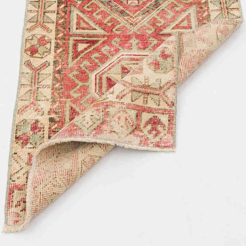 El Dokuma Vintage Halı - 53 cm x 122 cm - K0076406