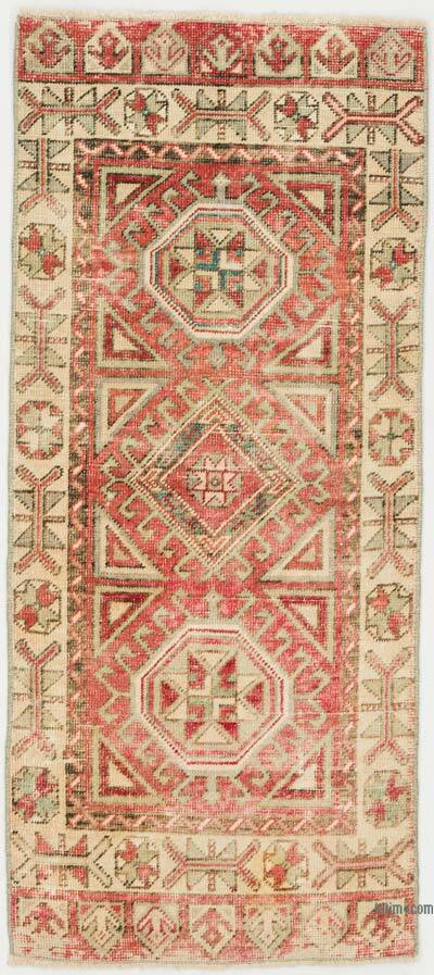 El Dokuma Vintage Halı - 53 cm x 122 cm