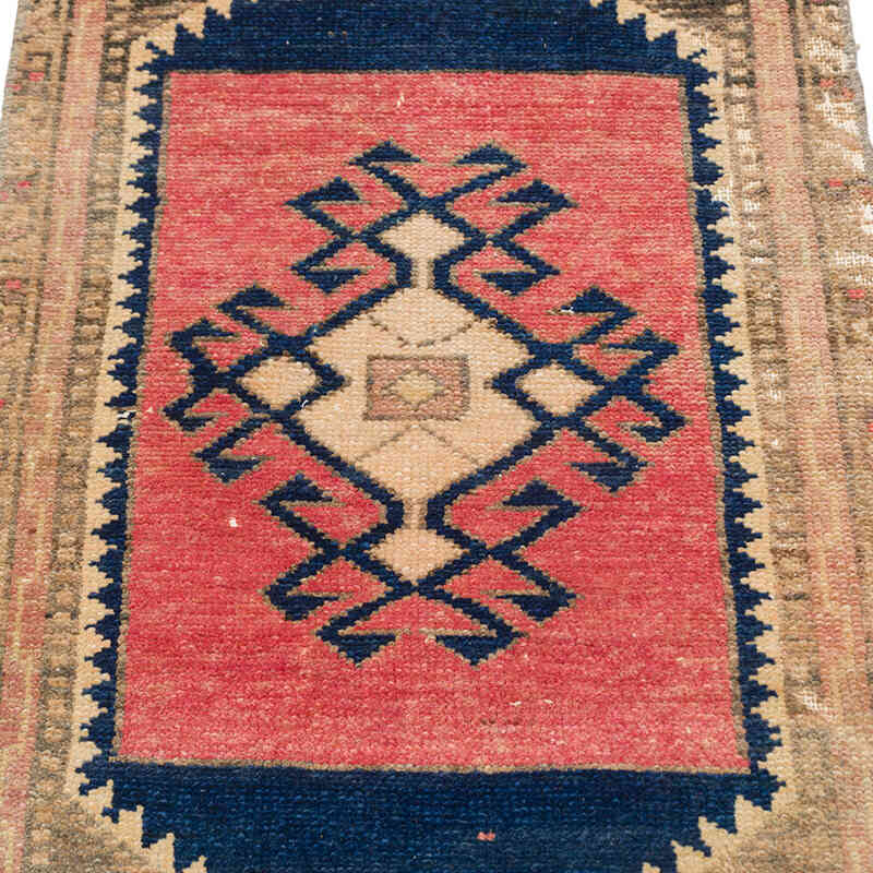 El Dokuma Vintage Halı - 44 cm x 95 cm - K0076407