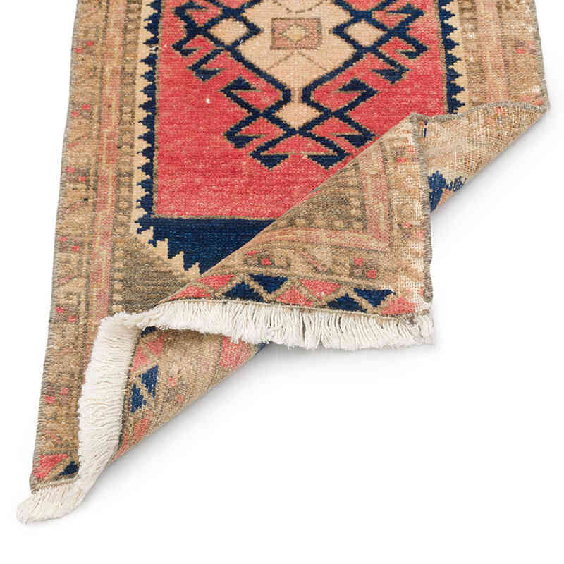 El Dokuma Vintage Halı - 44 cm x 95 cm - K0076407