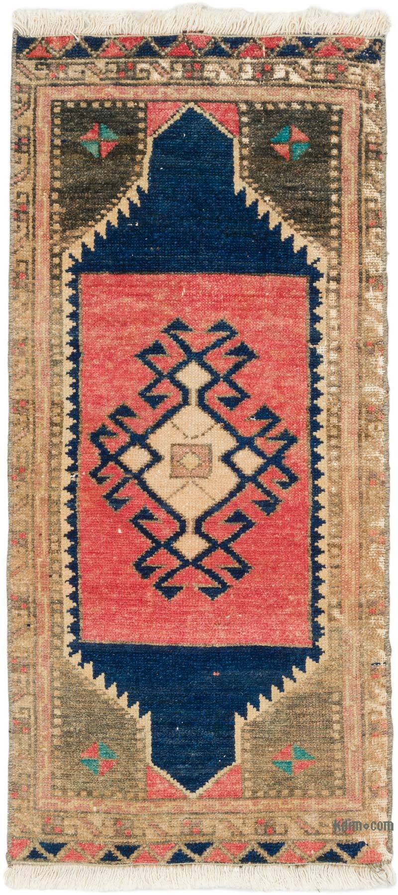 El Dokuma Vintage Halı - 44 cm x 95 cm - K0076407