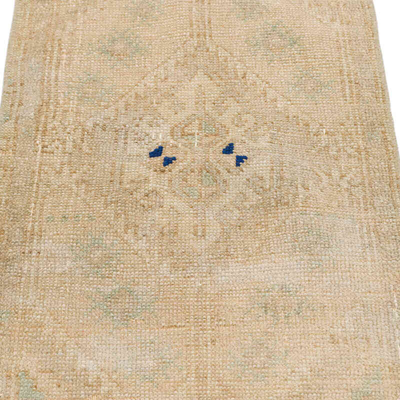 El Dokuma Vintage Halı - 44 cm x 106 cm - K0076408