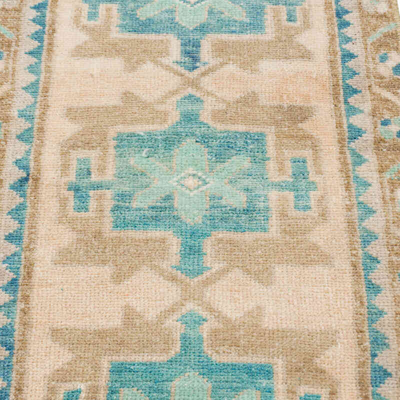 Vintage Turkish Hand-Knotted Rug - 1' 5" x 3' 1" (17" x 37") - K0076411