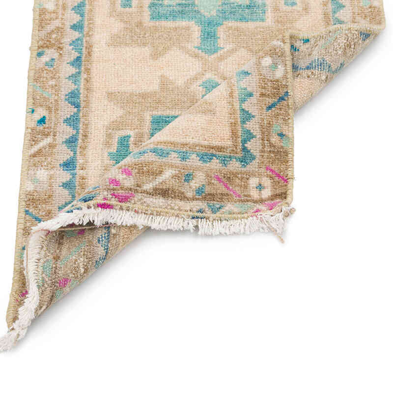 Vintage Turkish Hand-Knotted Rug - 1' 5" x 3' 1" (17" x 37") - K0076411