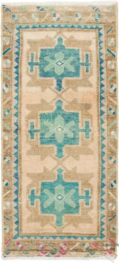 El Dokuma Vintage Halı - 43 cm x 94 cm