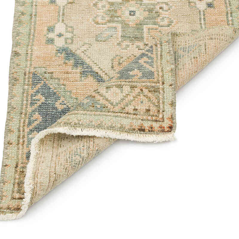 El Dokuma Vintage Halı - 43 cm x 86 cm - K0076412
