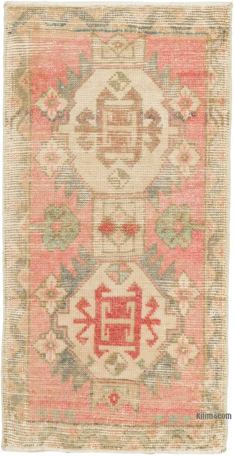 Vintage Turkish Hand-Knotted Rug - 1' 6" x 2' 10" (18" x 34") - K0076413