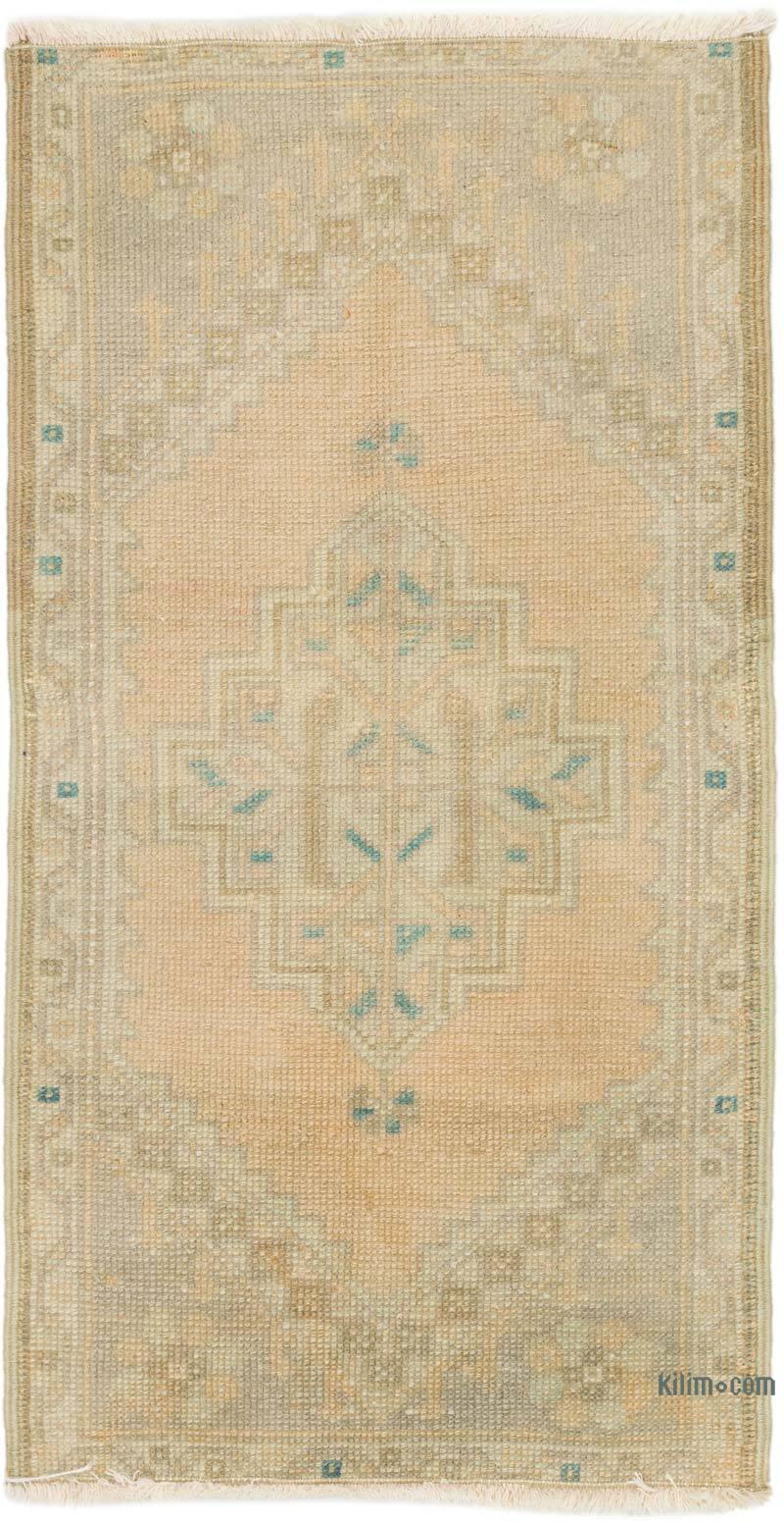 Vintage Turkish Hand-Knotted Rug - 1' 8" x 3' 2" (20" x 38") - K0076422