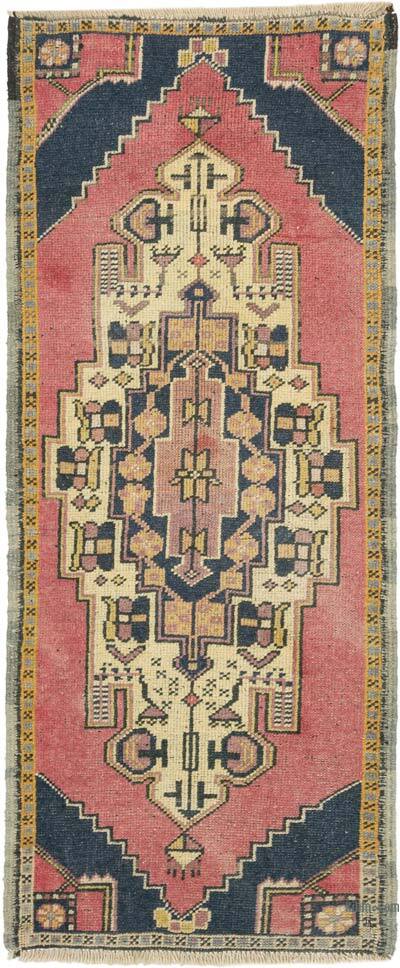 Alfombra Vintage Turca Anudada a Mano - 53 cm x 128 cm
