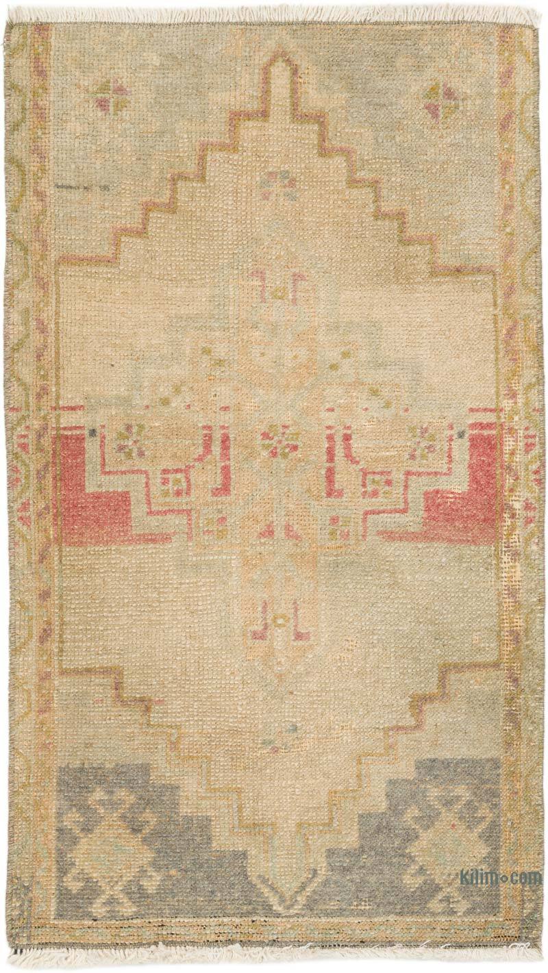 Alfombra Vintage Turca Anudada a Mano - 51 cm x 87 cm - K0076427