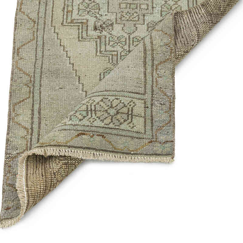 El Dokuma Vintage Halı - 51 cm x 106 cm - K0076431