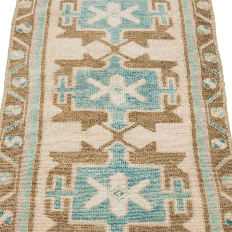 Vintage Turkish Hand-Knotted Rug - 1' 6" x 3' 1" (18" x 37") - K0076437