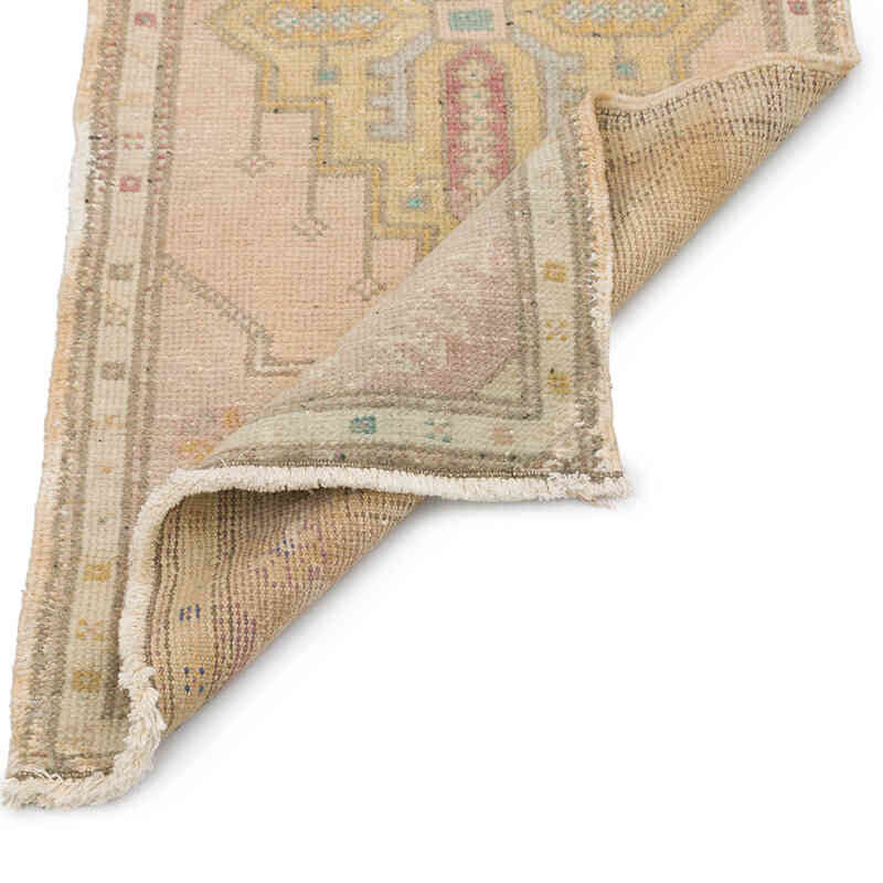 El Dokuma Vintage Halı - 54 cm x 115 cm - K0076438