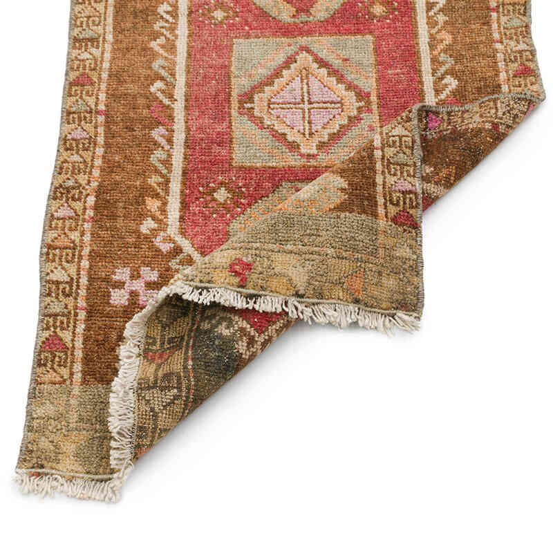 Vintage Turkish Hand-Knotted Rug - 1' 8" x 2' 11" (20" x 35") - K0076439