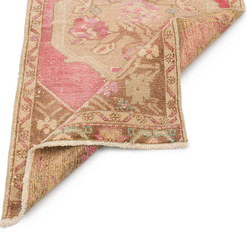 Alfombra Vintage Turca Anudada a Mano - 54 cm x 100 cm - K0076441