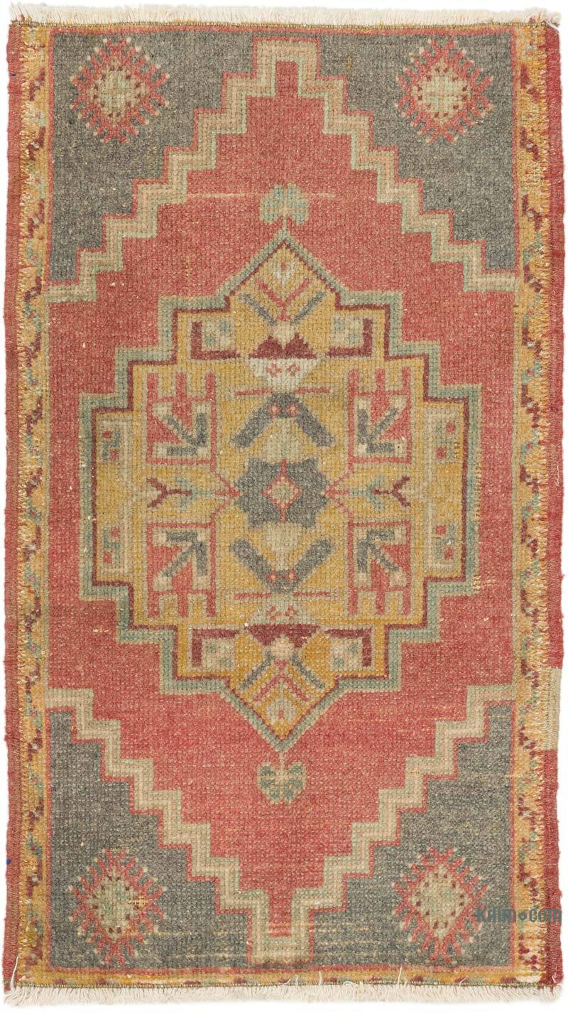 Alfombra Vintage Turca Anudada a Mano - 50 cm x 87 cm - K0076443