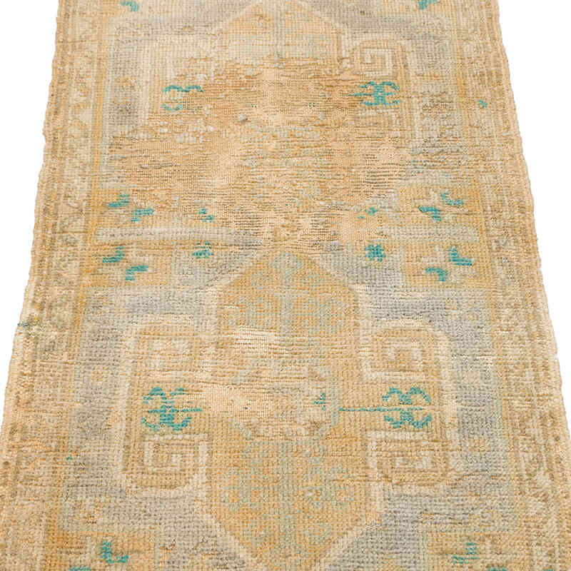 Vintage Turkish Hand-Knotted Rug - 1' 7" x 3' 2" (19" x 38") - K0076446