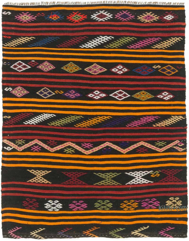 Alfombra Vintage Anatolian Kilim - 122 cm x 156 cm - K0076451