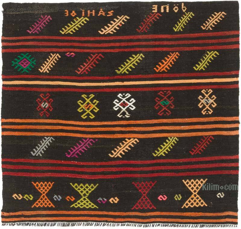 Alfombra Vintage Anatolian Kilim - 131 cm x 126 cm - K0076452