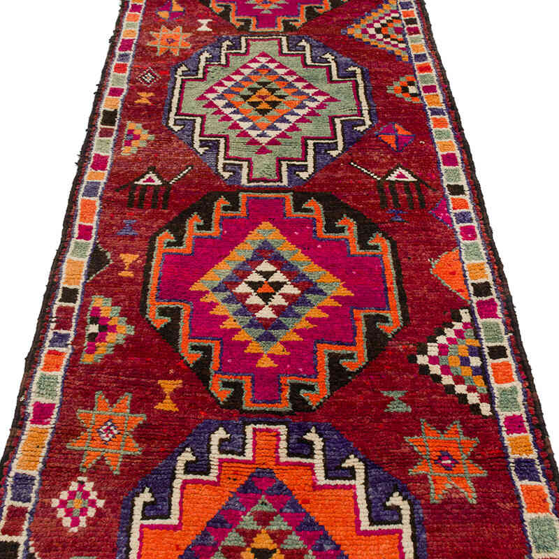 Vintage Tribal Runner Rug - 3'  x 11' 11" (36" x 143") - K0076462