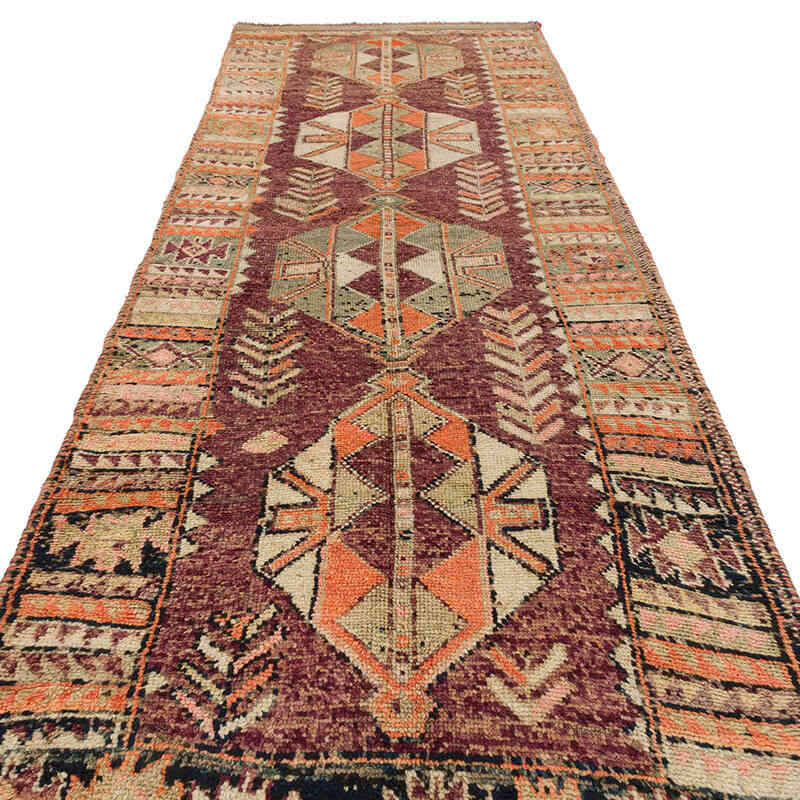 Vintage Tribal Runner Rug - 4'  x 11' 8" (48" x 140") - K0076464