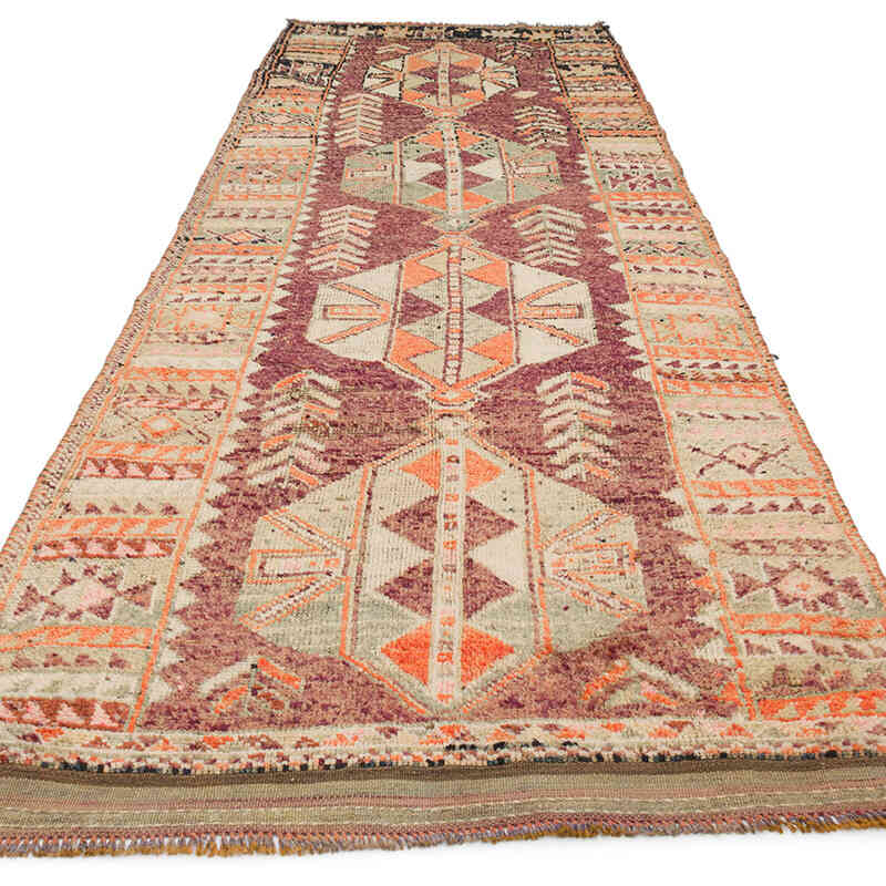Vintage Tribal Runner Rug - 4'  x 11' 8" (48" x 140") - K0076464