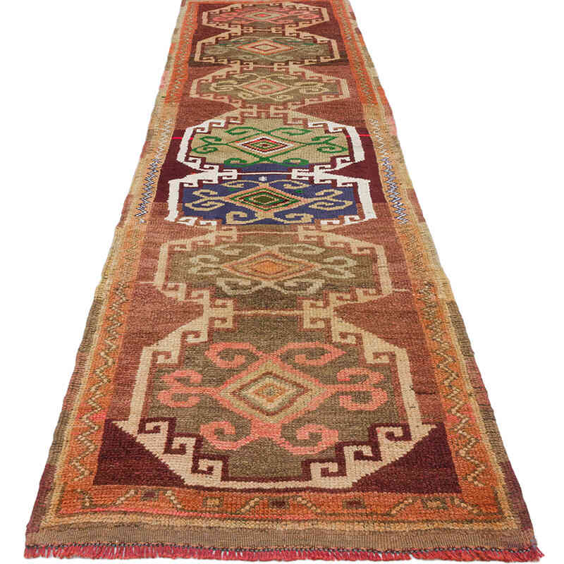 Vintage Tribal Runner Rug - 2' 7" x 10' 6" (31" x 126") - K0076468