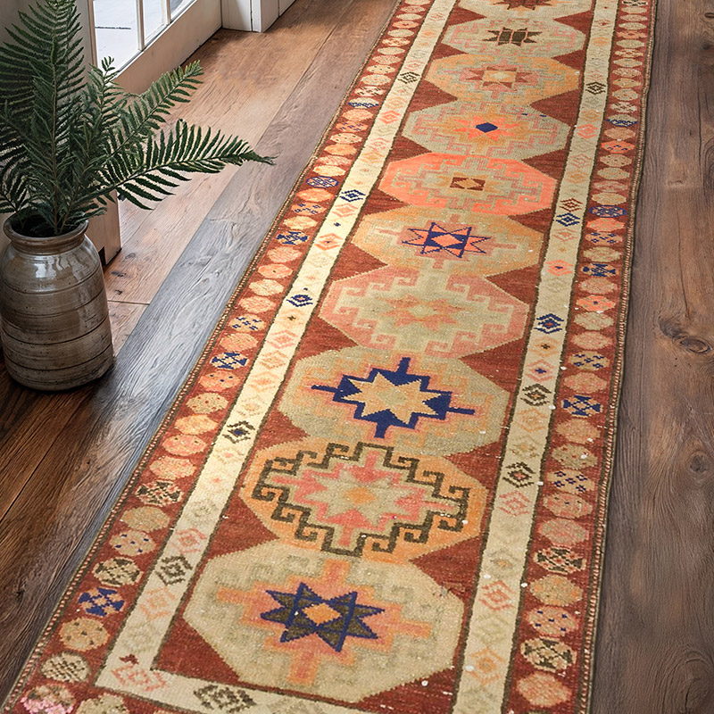Vintage Anadolu Yolluk - 77 cm x 314 cm - K0076469