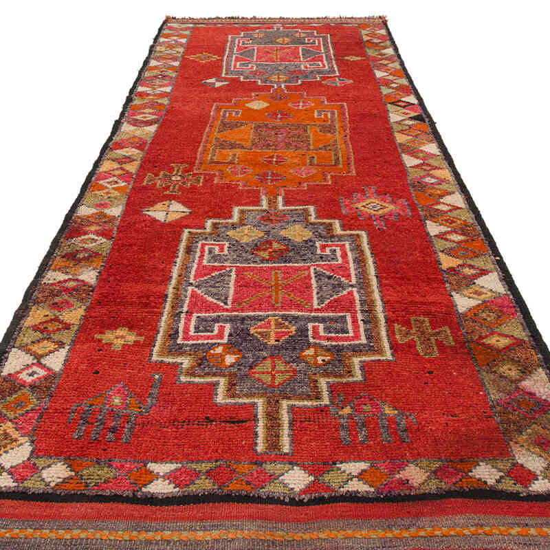 Alfombra Vintage de pasillo - 120 cm x 342 cm - K0076474