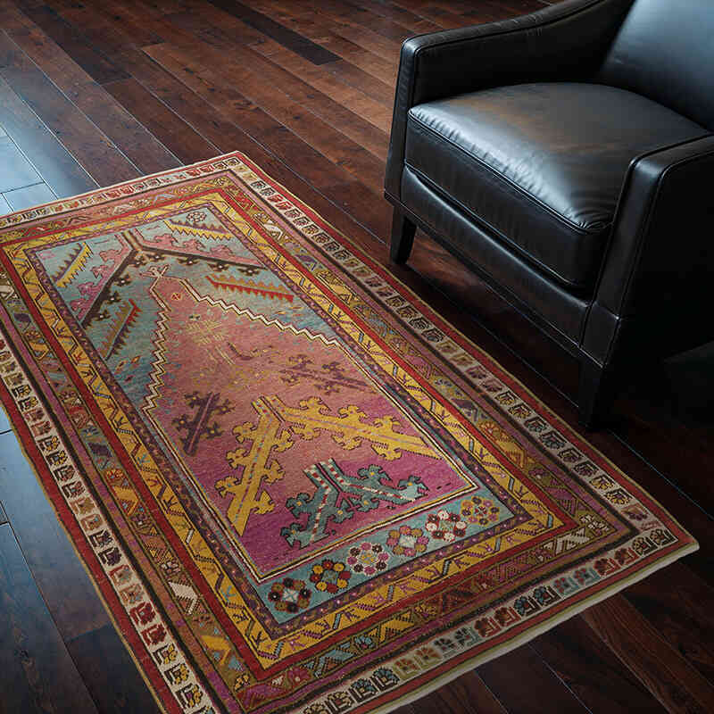 Antika Mucur El Dokuması Halı - 114 cm x 167 cm - K0076476