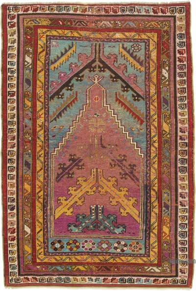 Antika Mucur El Dokuması Halı - 114 cm x 167 cm