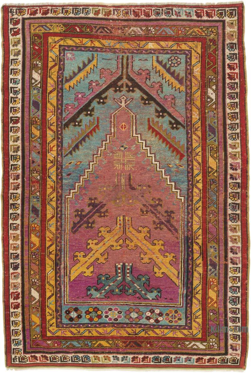 Antika Mucur El Dokuması Halı - 114 cm x 167 cm - K0076476
