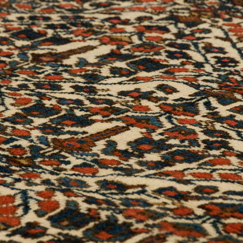 Vintage Hand-Knotted Oriental Rug - 4' 8" x 5' 5" (56" x 65") - K0076478