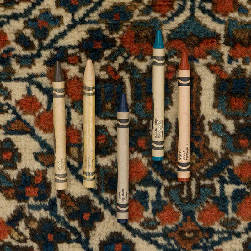 Vintage Hand-Knotted Oriental Rug - 4' 8" x 5' 5" (56" x 65") - K0076478