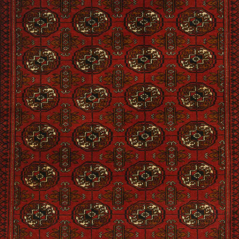 Alfombra Turcomana Antigua Anudada a Mano - 115 cm x 157 cm - K0076479