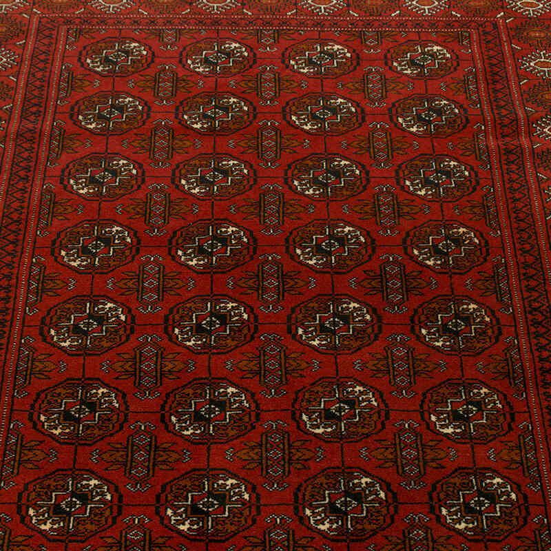 Alfombra Turcomana Antigua Anudada a Mano - 115 cm x 157 cm - K0076479