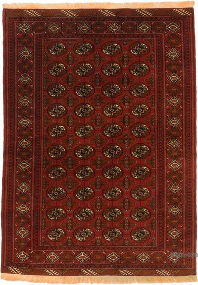 Vintage Türkmen El Dokuması Halı - 115 cm x 157 cm