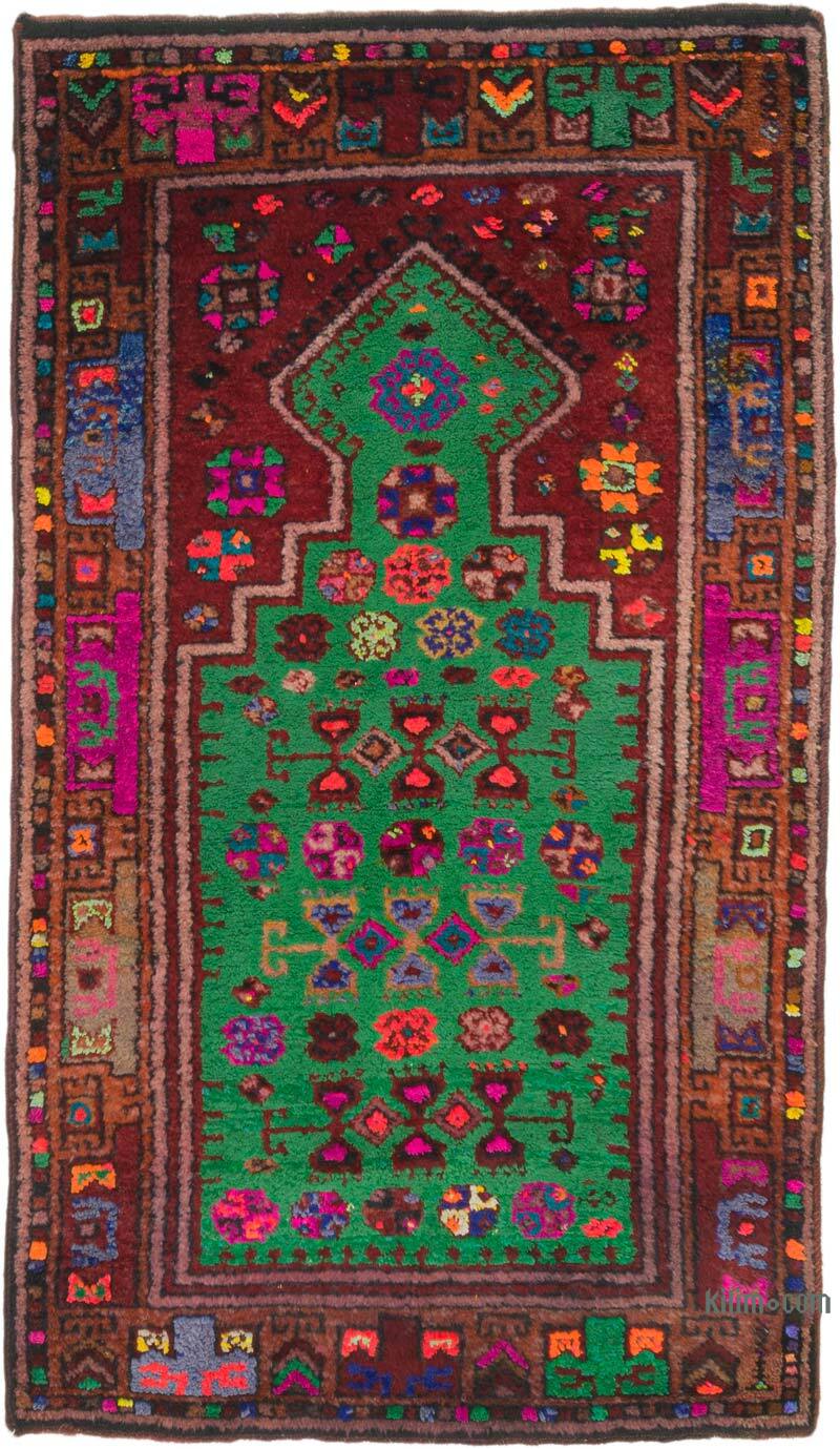 Alfombra Vintage Turca Anudada a Mano - 85 cm x 147 cm - K0076480