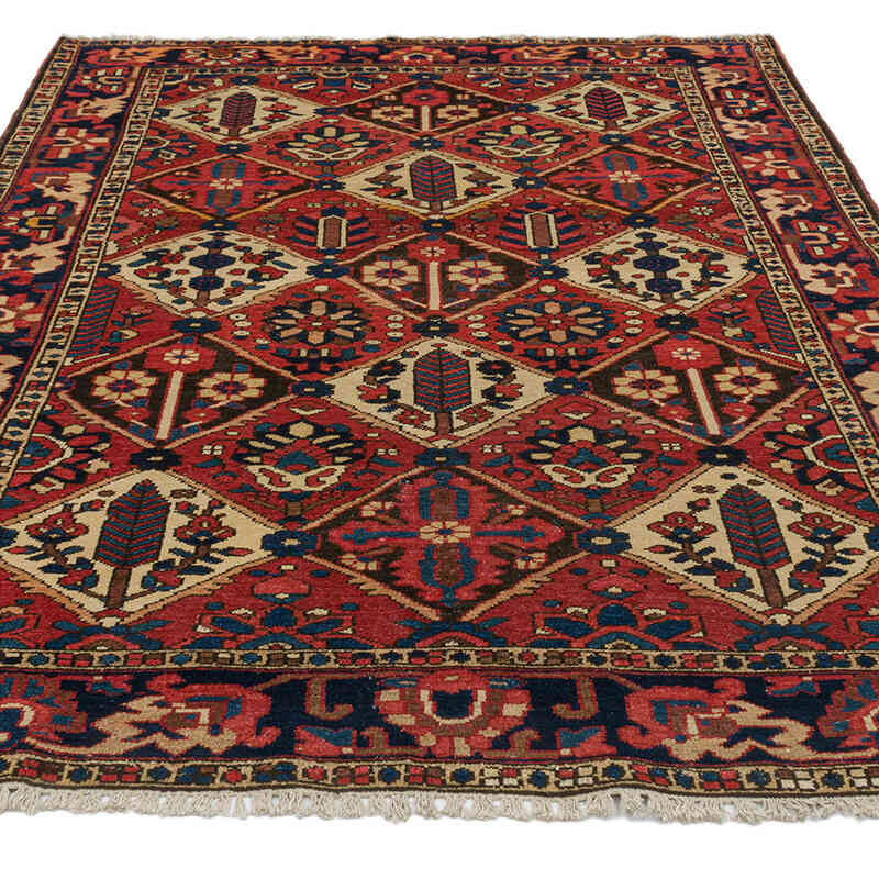 Vintage Hand-Knotted Oriental Rug - 5' 2" x 6' 9" (62" x 81") - K0076481